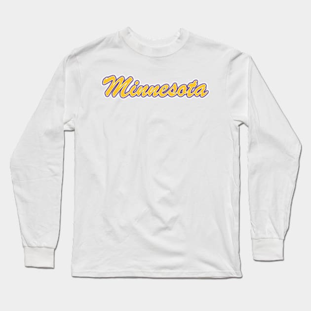 Football Fan of Minnesota Long Sleeve T-Shirt by gkillerb